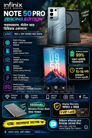 Infinix Note 50 Pro 256 GB Silver