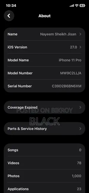 Apple iPhone 11 Pro 64 GB Gray
