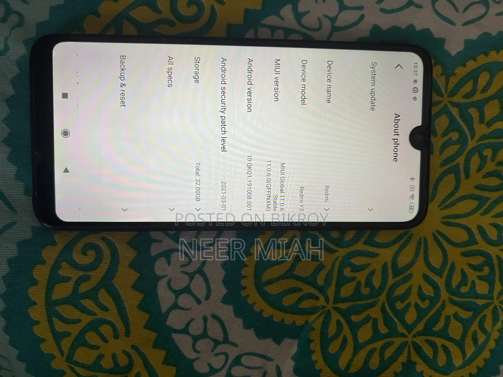 Xiaomi Redmi Y3 32 GB Black