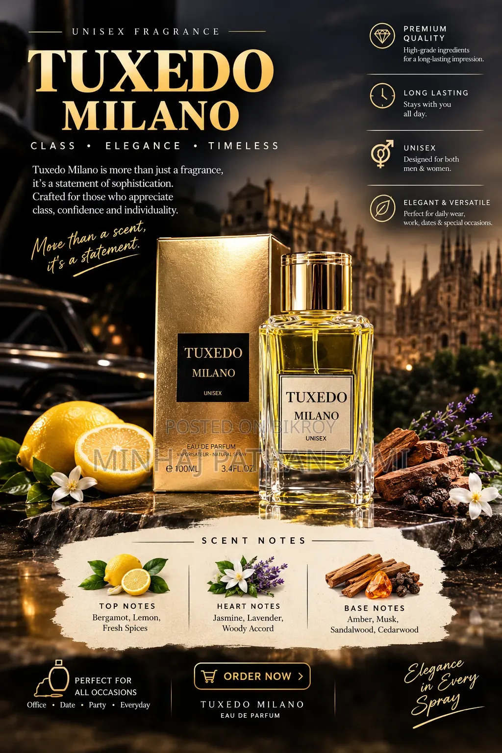 ✨ TUXEDO MILANO — Eau De Parfum ✨