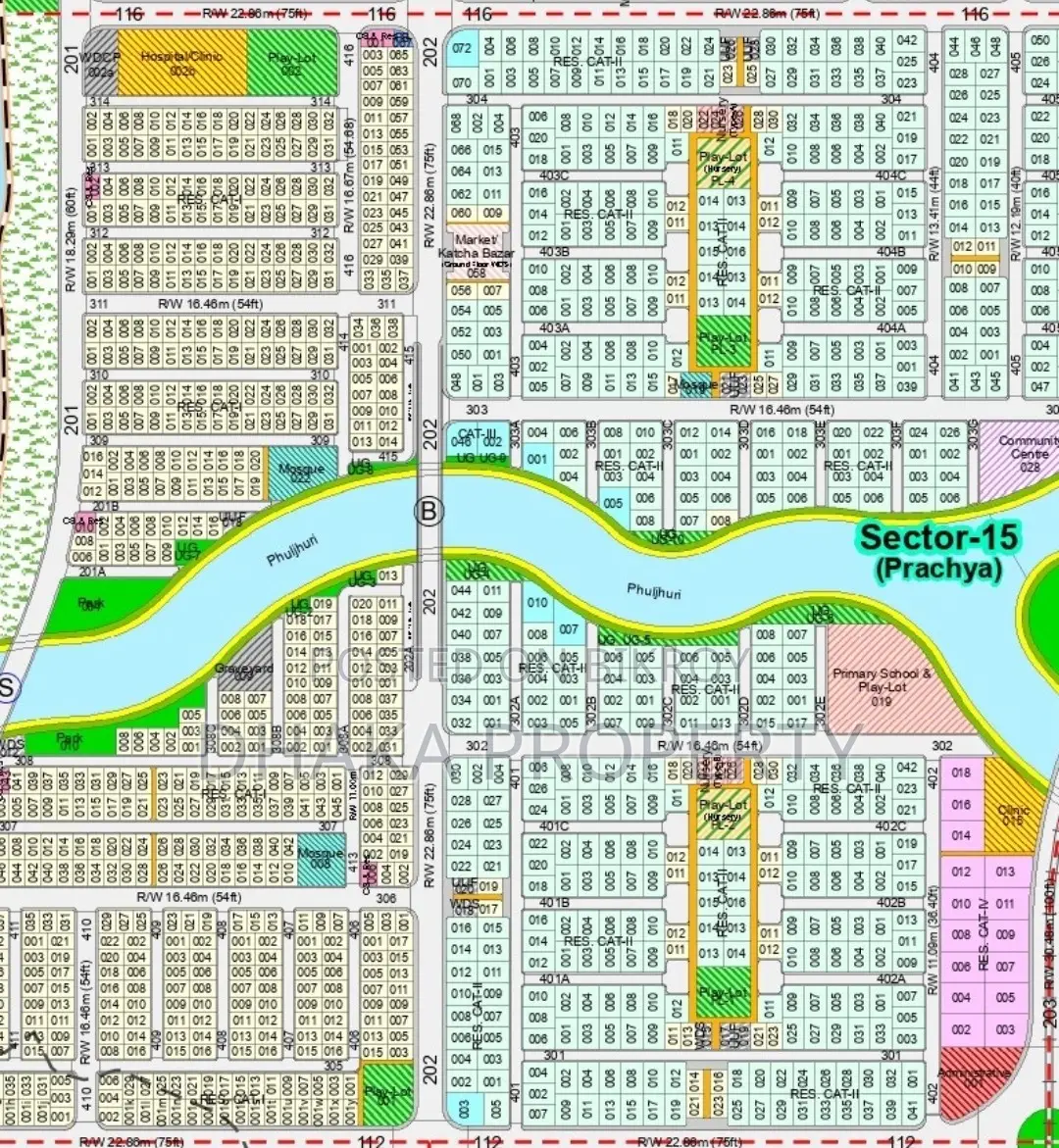 300ft Expressway 3 Katha Lake South at Sector-15