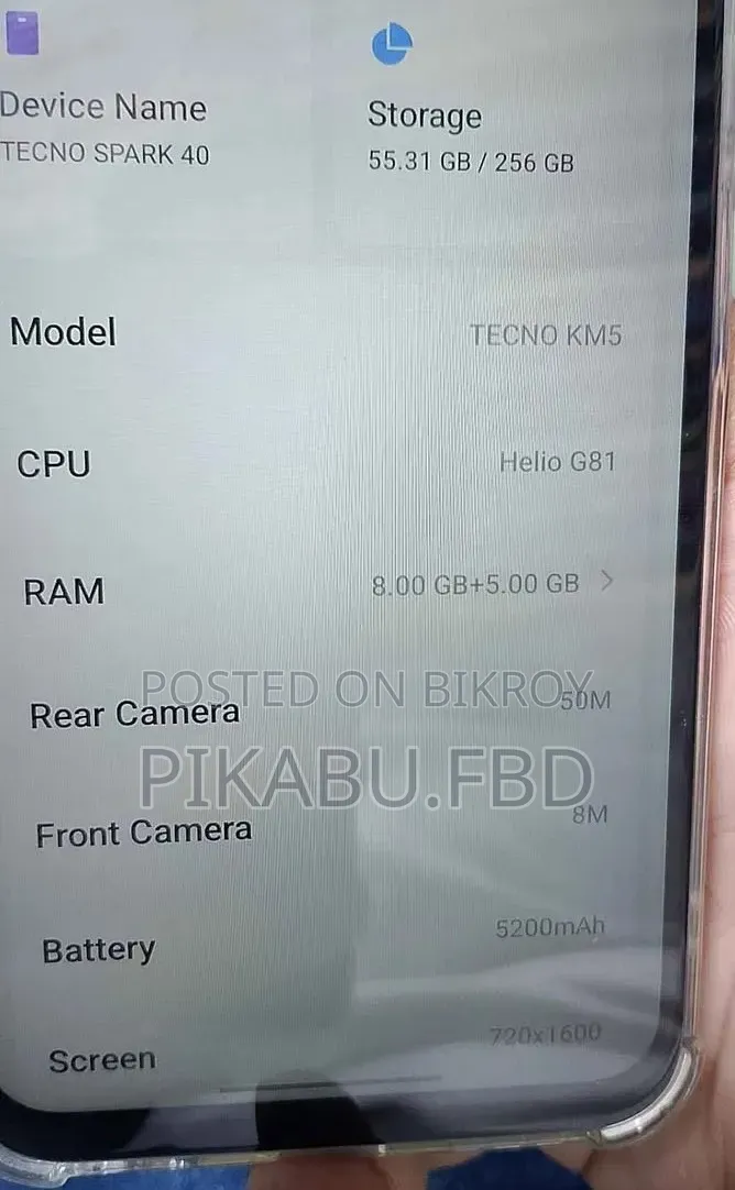 Tecno Spark 40 256 GB White