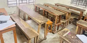 10 pairs of old wooden benches will be sold