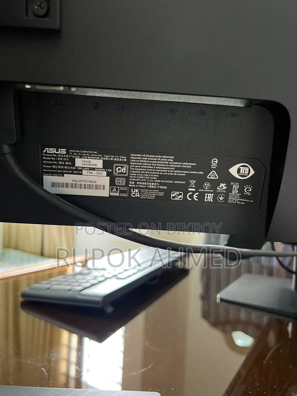 ASUS LED IPS Monitor — 24 Inch