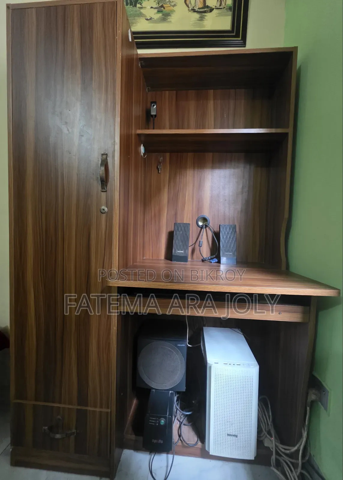 Computer Table Cum Wardrobe for Sale