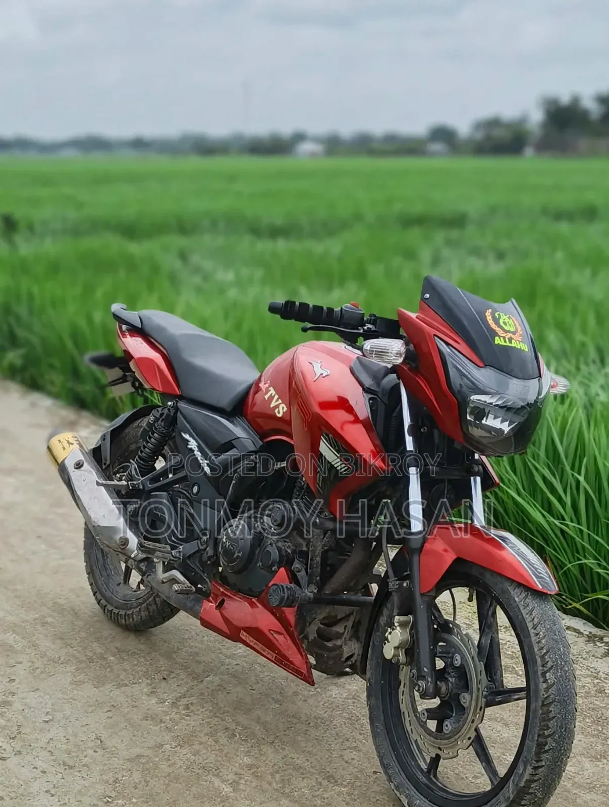 TVS Apache RTR 160 2v Refresh X-connect 2017 Red