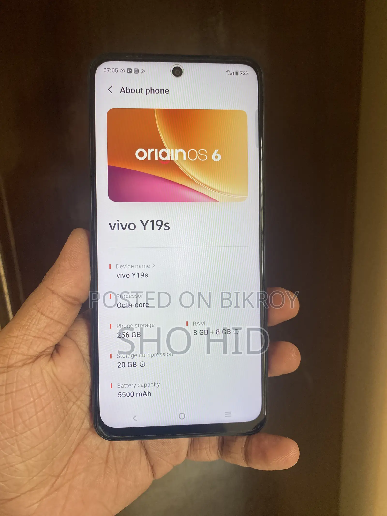 Vivo Y19s 4G 256 GB Blue