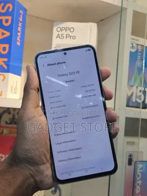 স্যামসাং গ্যালাক্সি এস২৩ এফই ১২৮ জিবি ব্ল্যাক