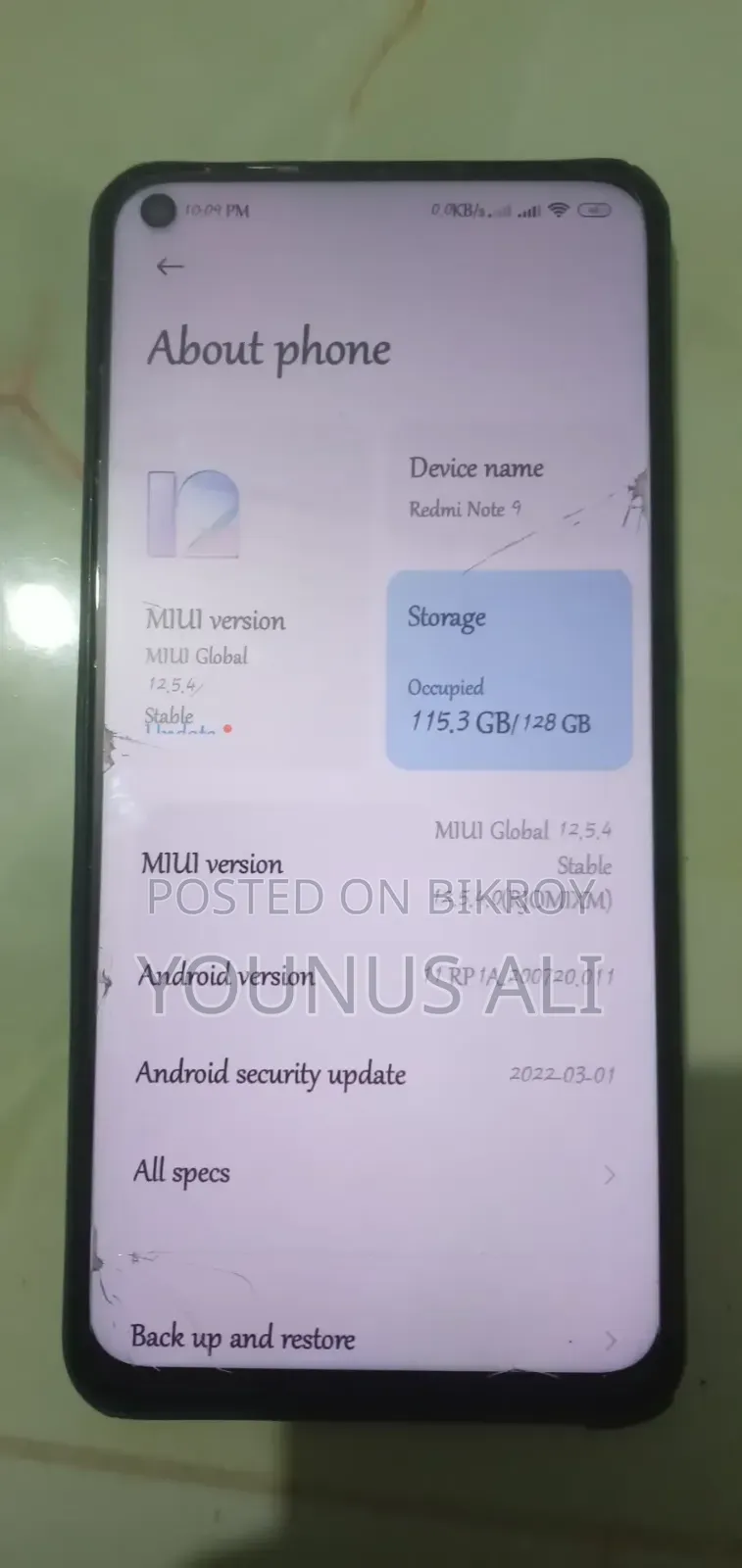 Xiaomi Redmi Note 9 128 GB