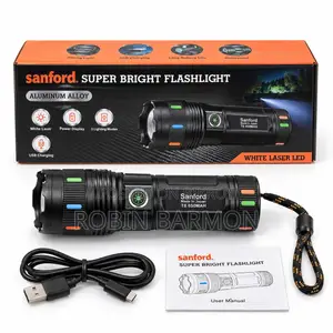 Sanford Super Bright White Laser LED Flashlight – Made in Japan