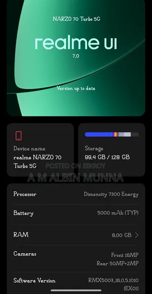 Realme 128 GB Yellow
