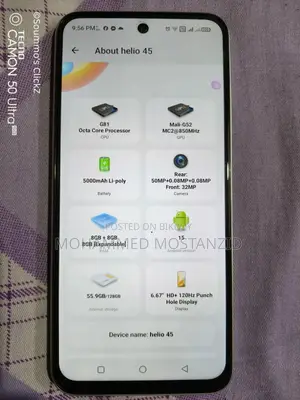 Helio 45 128 GB Black