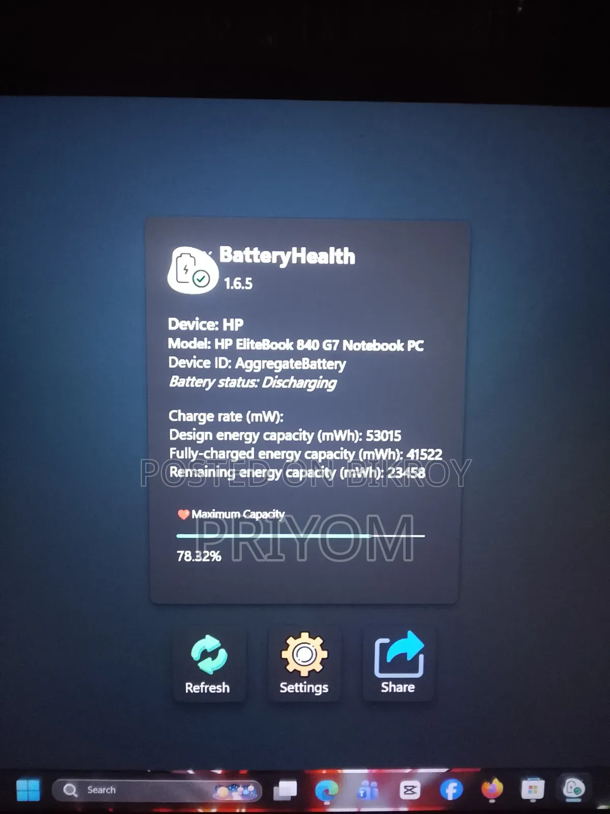 Laptop HP EliteBook 840 G8 16GB Intel Core i5 HDD+SSD 512GB