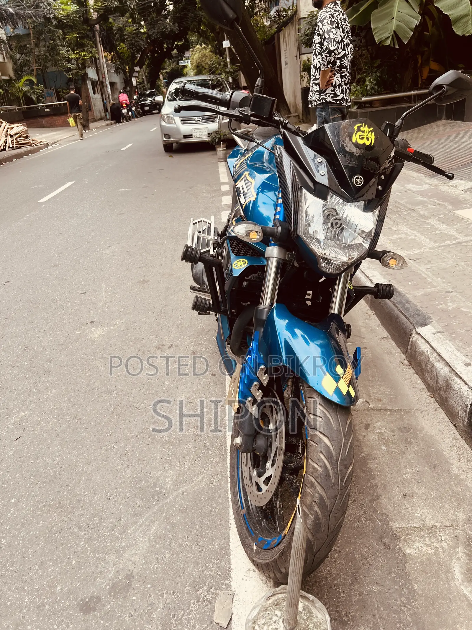 New Yamaha FZS V2 2024 Blue