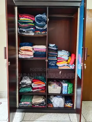 wooden wardrobe