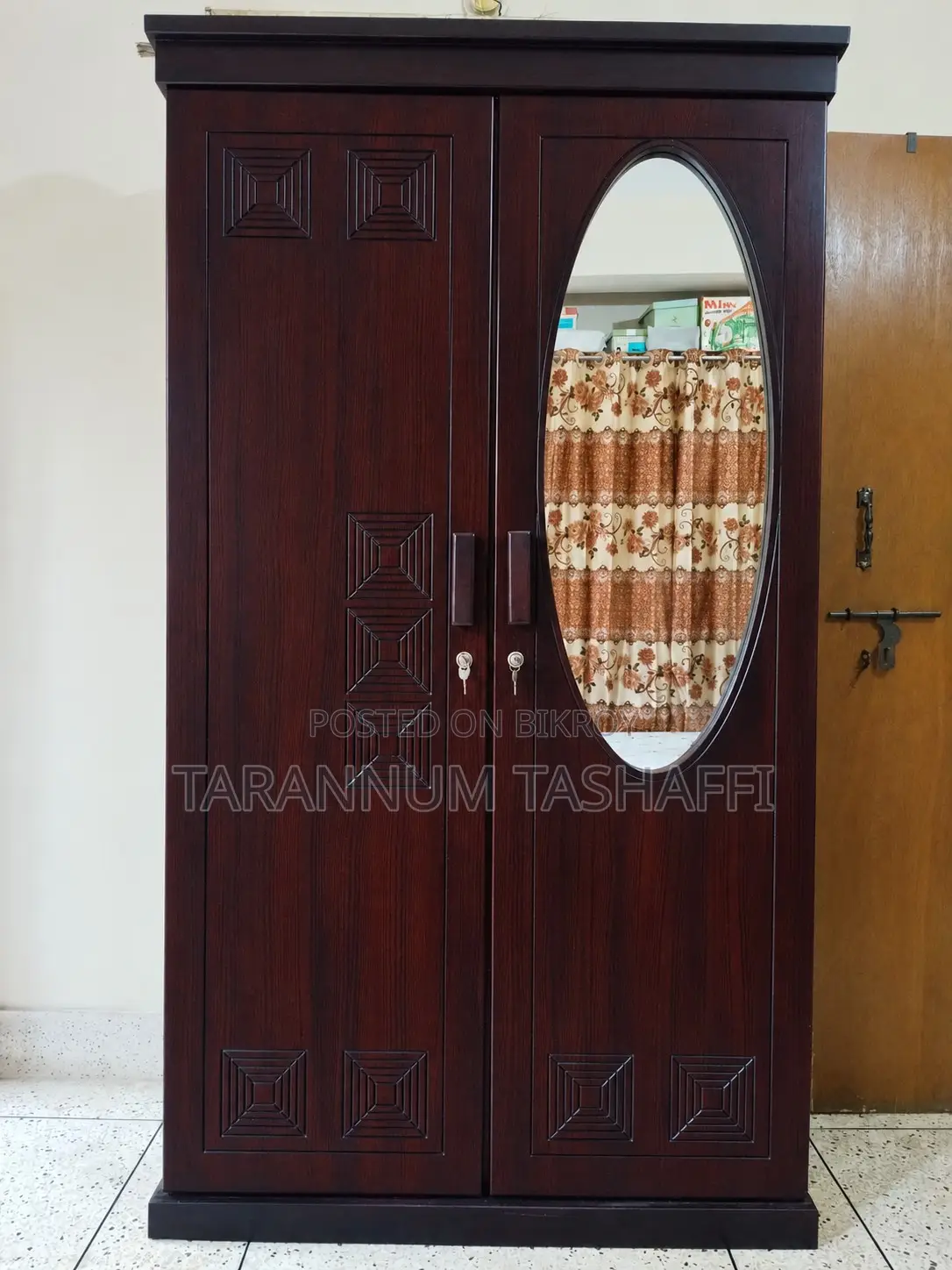 wooden wardrobe