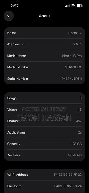 Apple iPhone 13 Pro 128 GB Blue