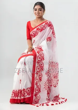Half Silk Jamdani Saree