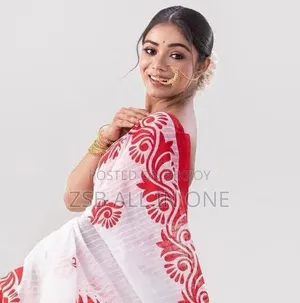 Half Silk Jamdani Saree