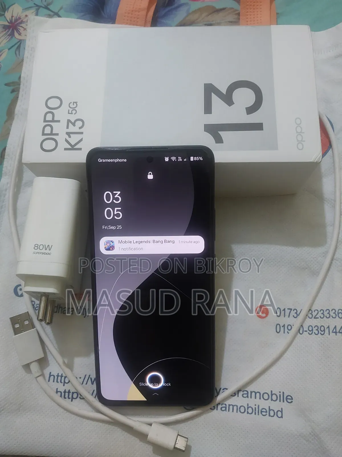 অপো কে ১৩ ৫জি ১২৮ জিবি ব্ল্যাক