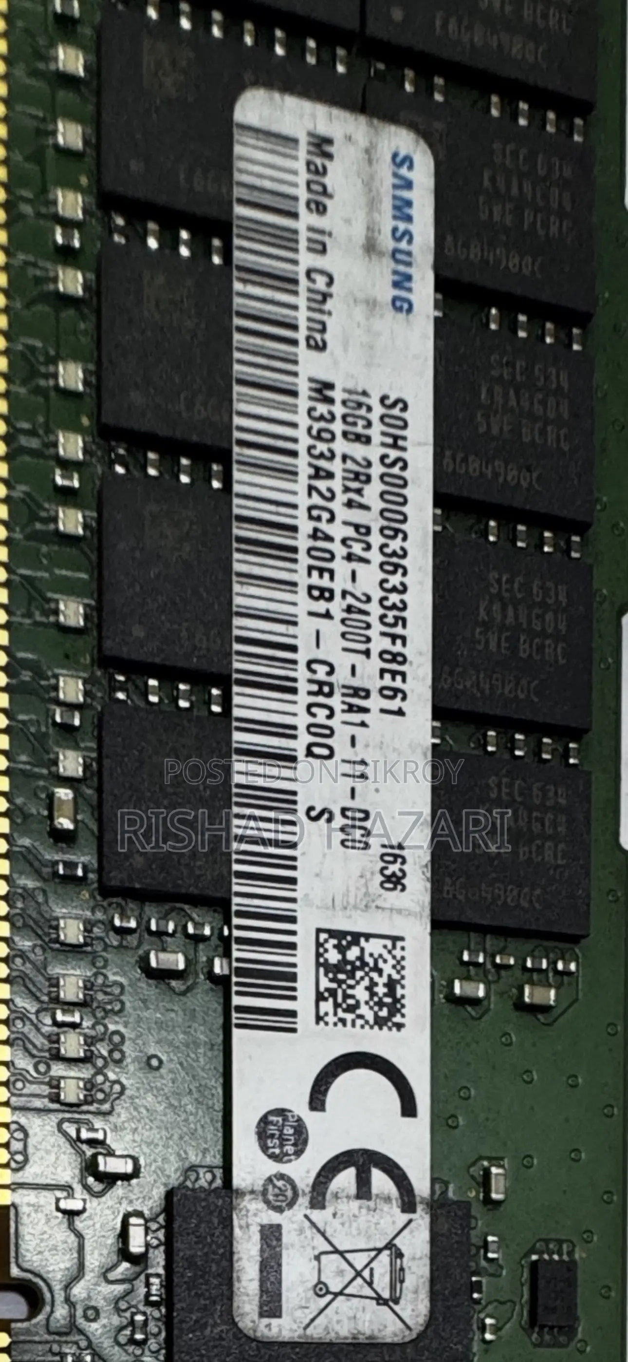 Samsung 16GB 2Rx4 PC4-2400T ECC Registered Server RAM