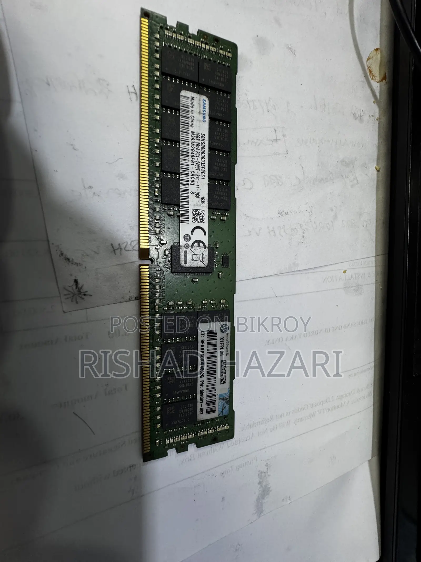 Samsung 16GB 2Rx4 PC4-2400T ECC Registered Server RAM