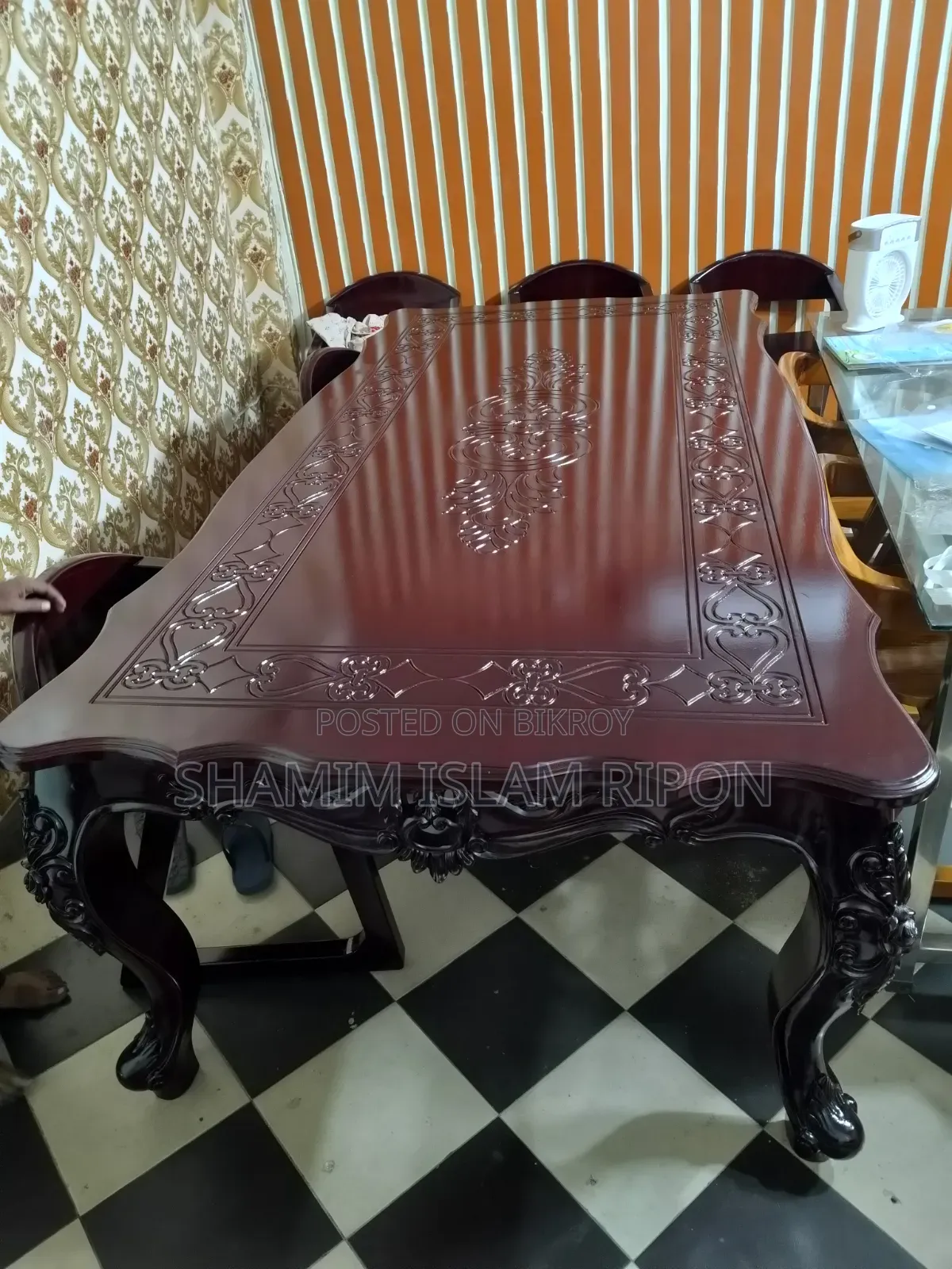 চিটাগাং সেগুন কাঠের ডাইনিং টেবিল