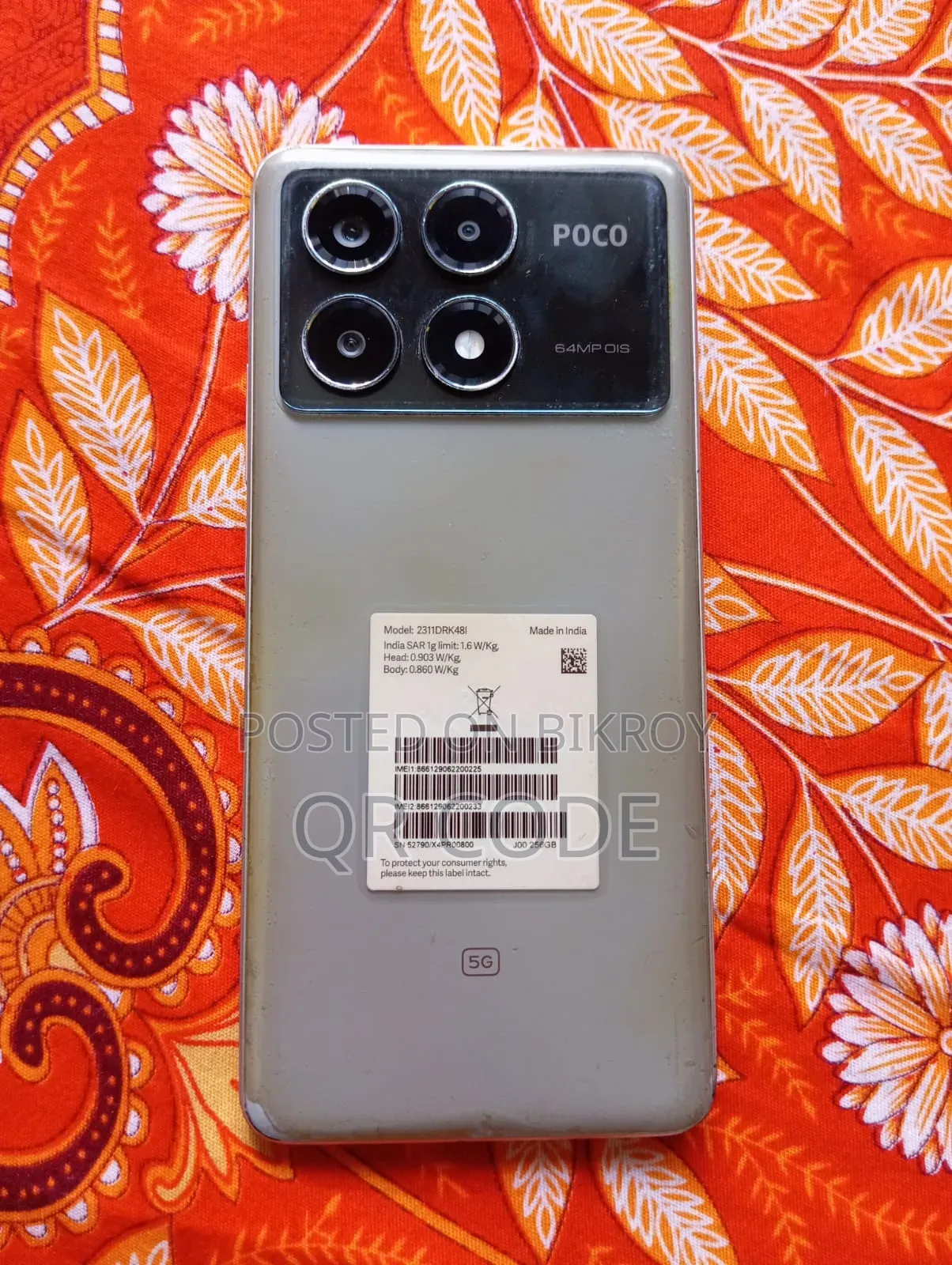 Xiaomi Poco X6 Pro 256 GB Gray