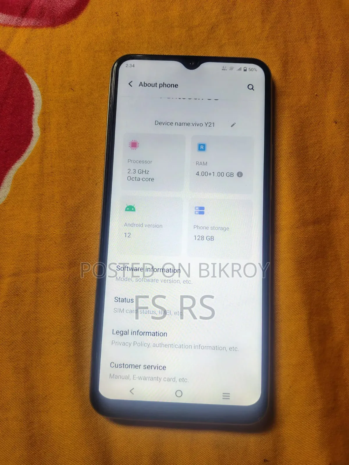 Vivo Y21 128 GB