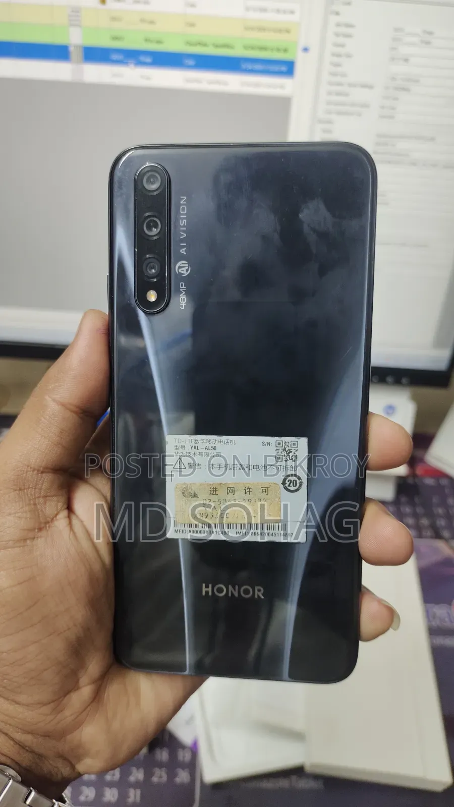New Honor 20S 128 GB Black