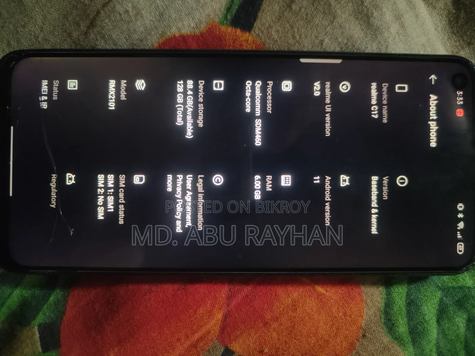 Realme C17 128 GB Blue