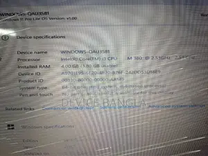 Dell Laptop 4GB Intel Core i3 SSD 128GB