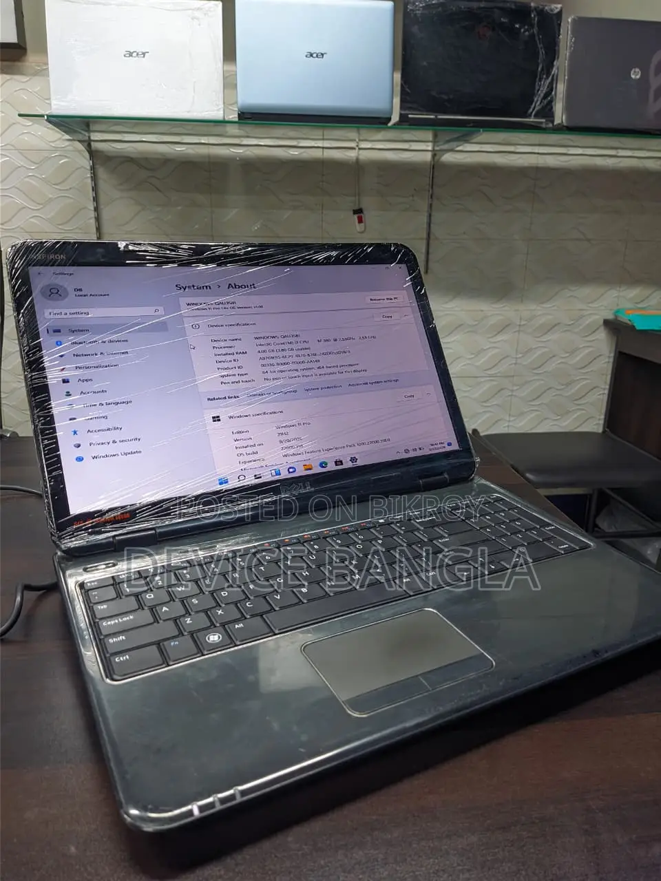 Dell Laptop 4GB Intel Core i3 SSD 128GB