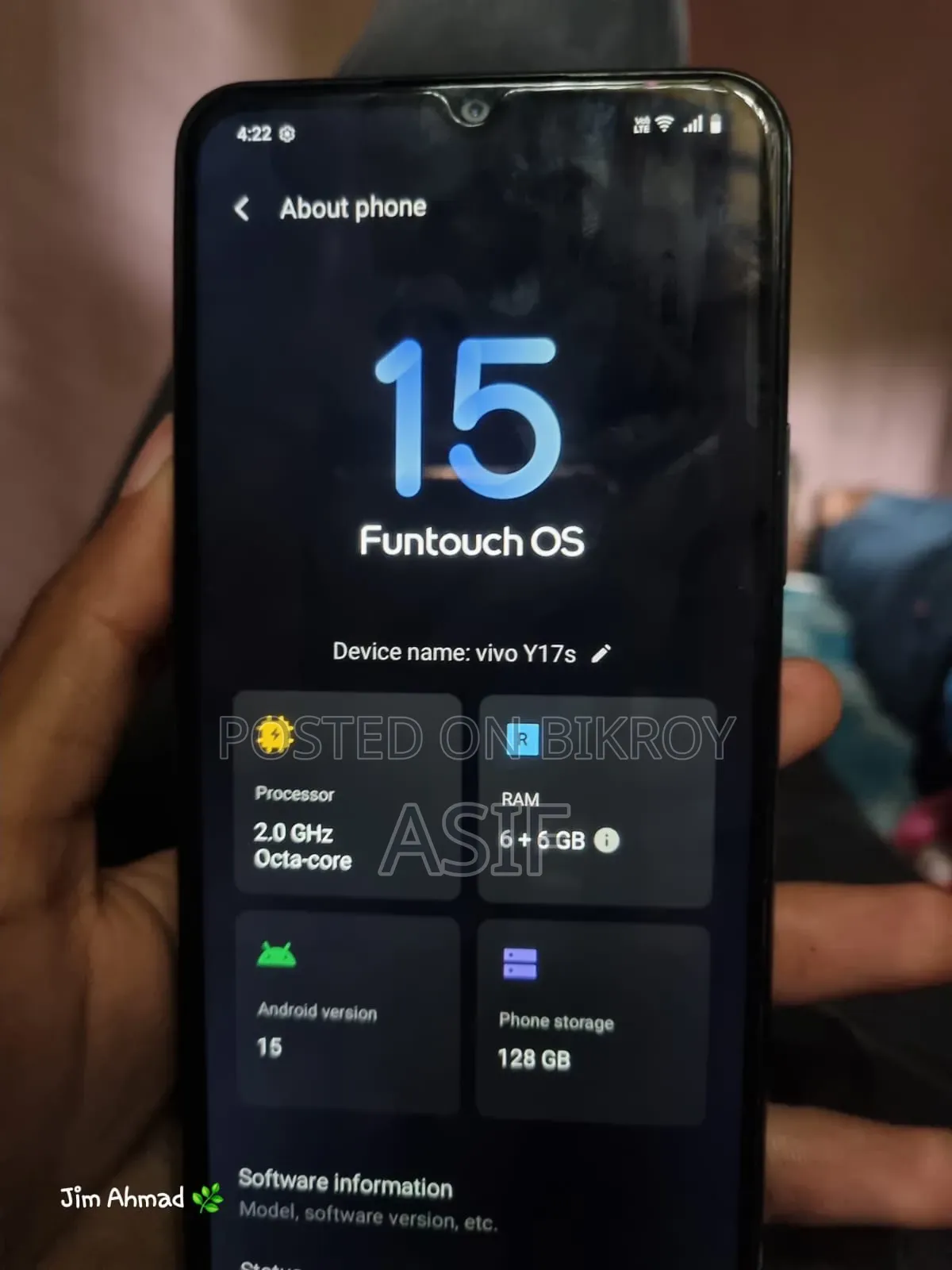 Vivo Y17s 128 GB Blue