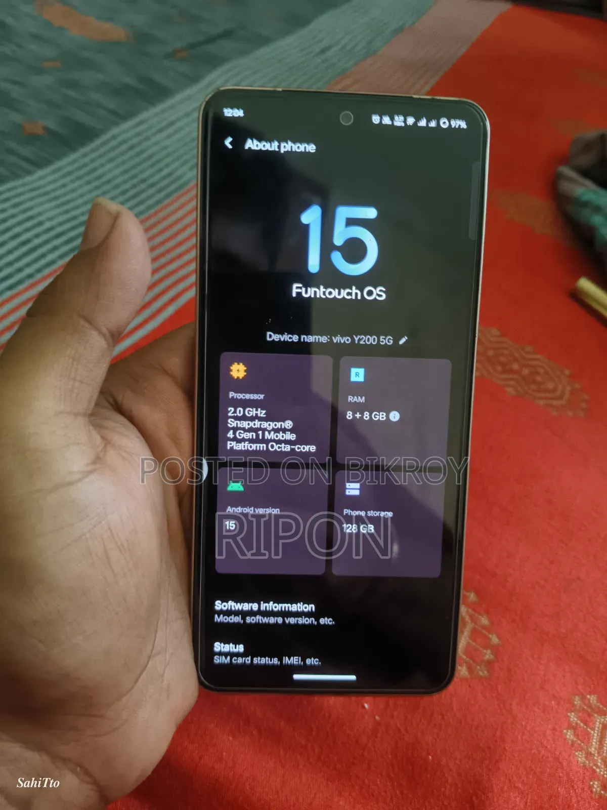 Vivo Y200 128 GB Rose Gold