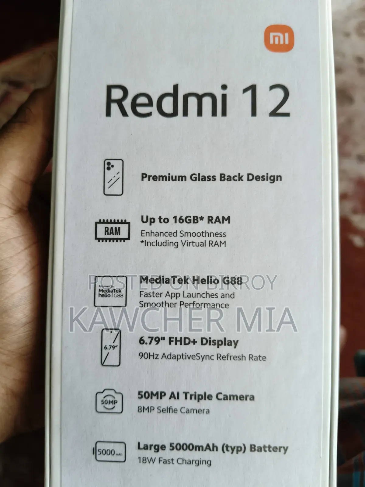 Xiaomi Redmi 12 128 GB Black