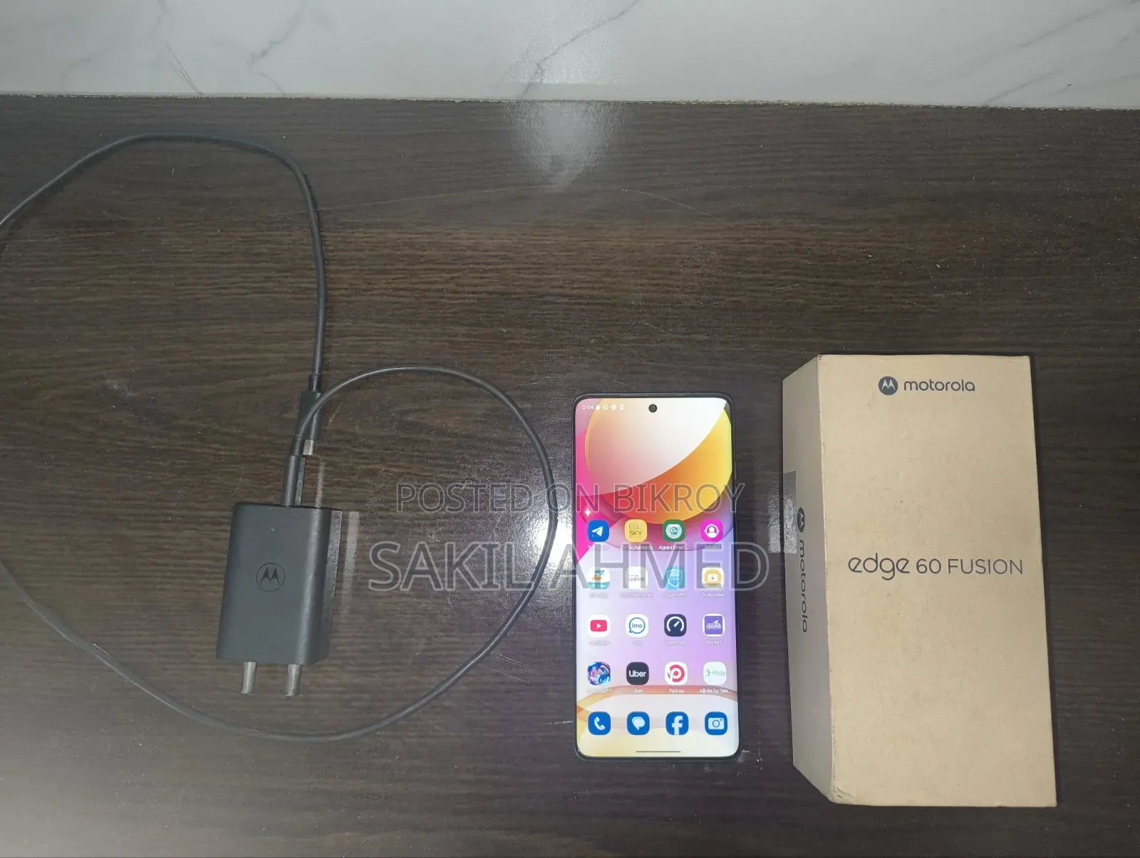 মোটোরোলা এজ ৬০ ফিউশন ২৫৬ জিবি গ্রে