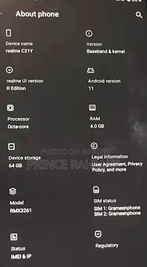 Realme C21Y 64 GB Graphite