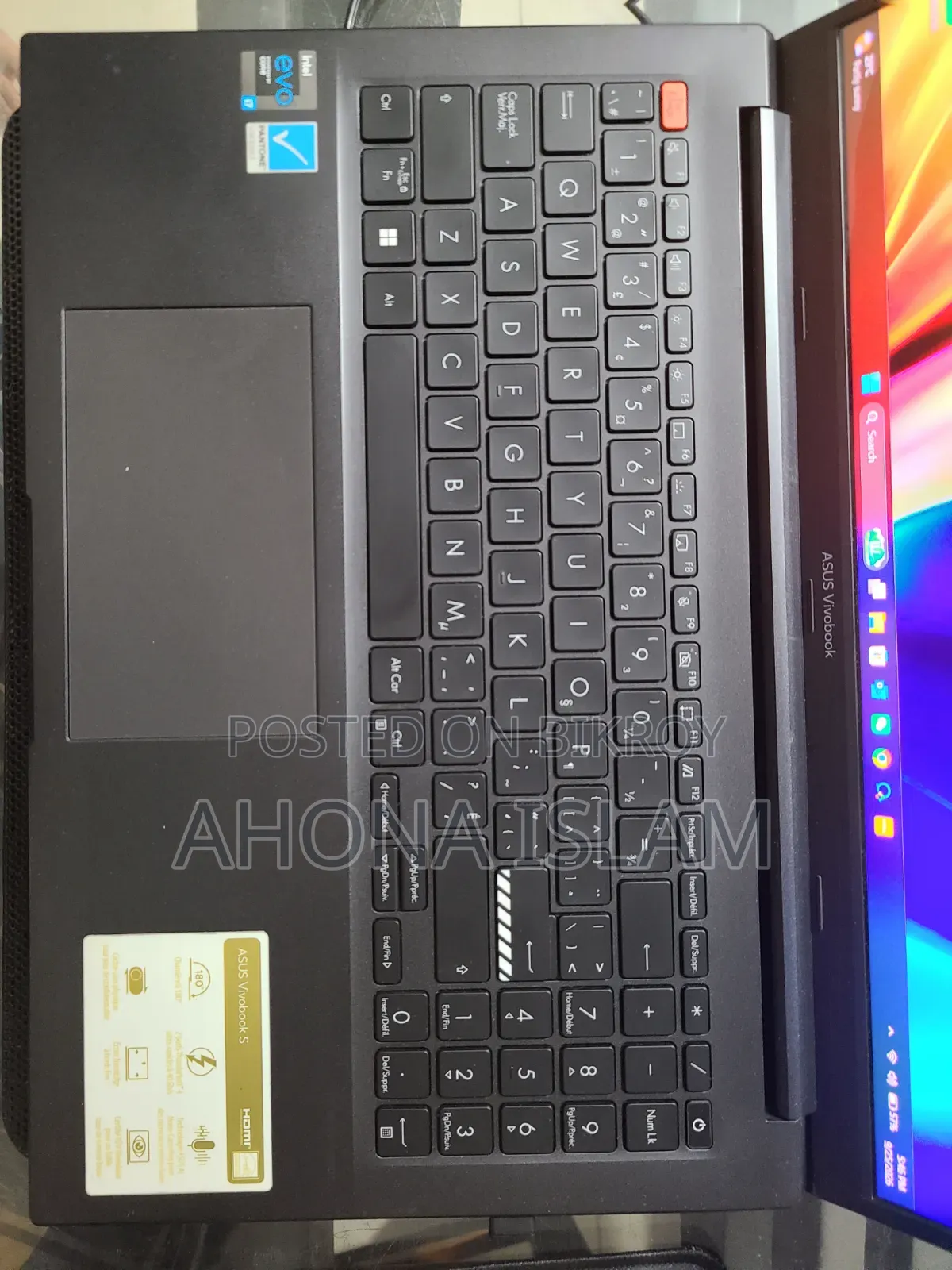Laptop Asus Vivobook 15 16GB Intel Core i7 SSD 1T