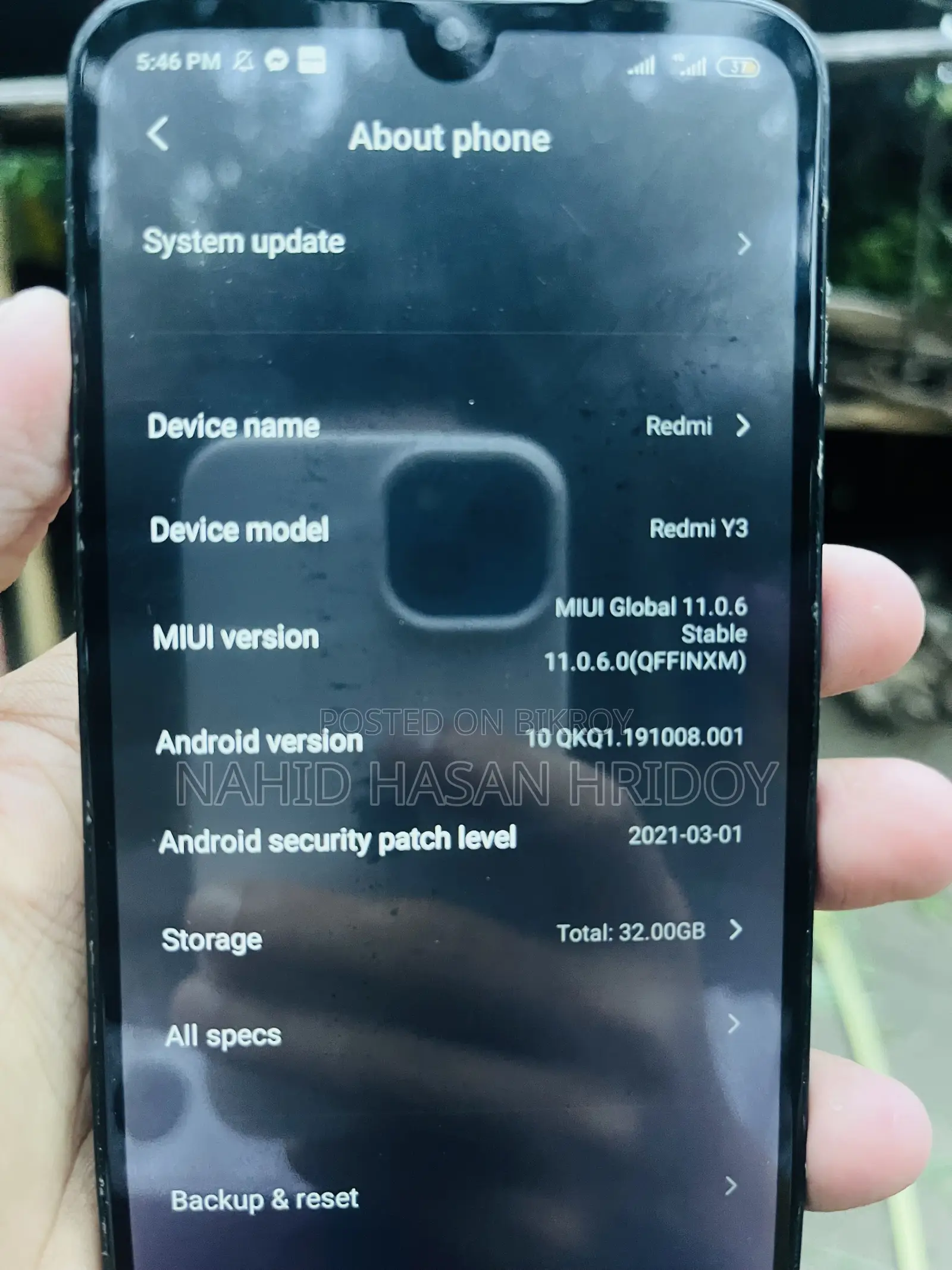 Xiaomi Redmi Y3 32 GB Blue