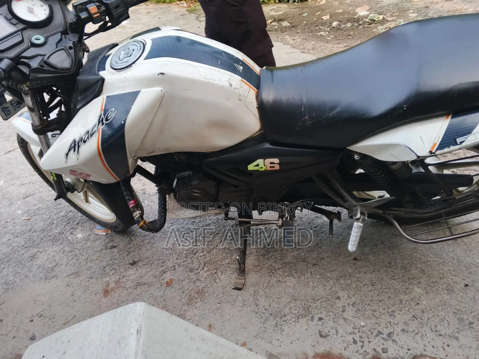 TVS Apache RTR 160 2V 2014 White