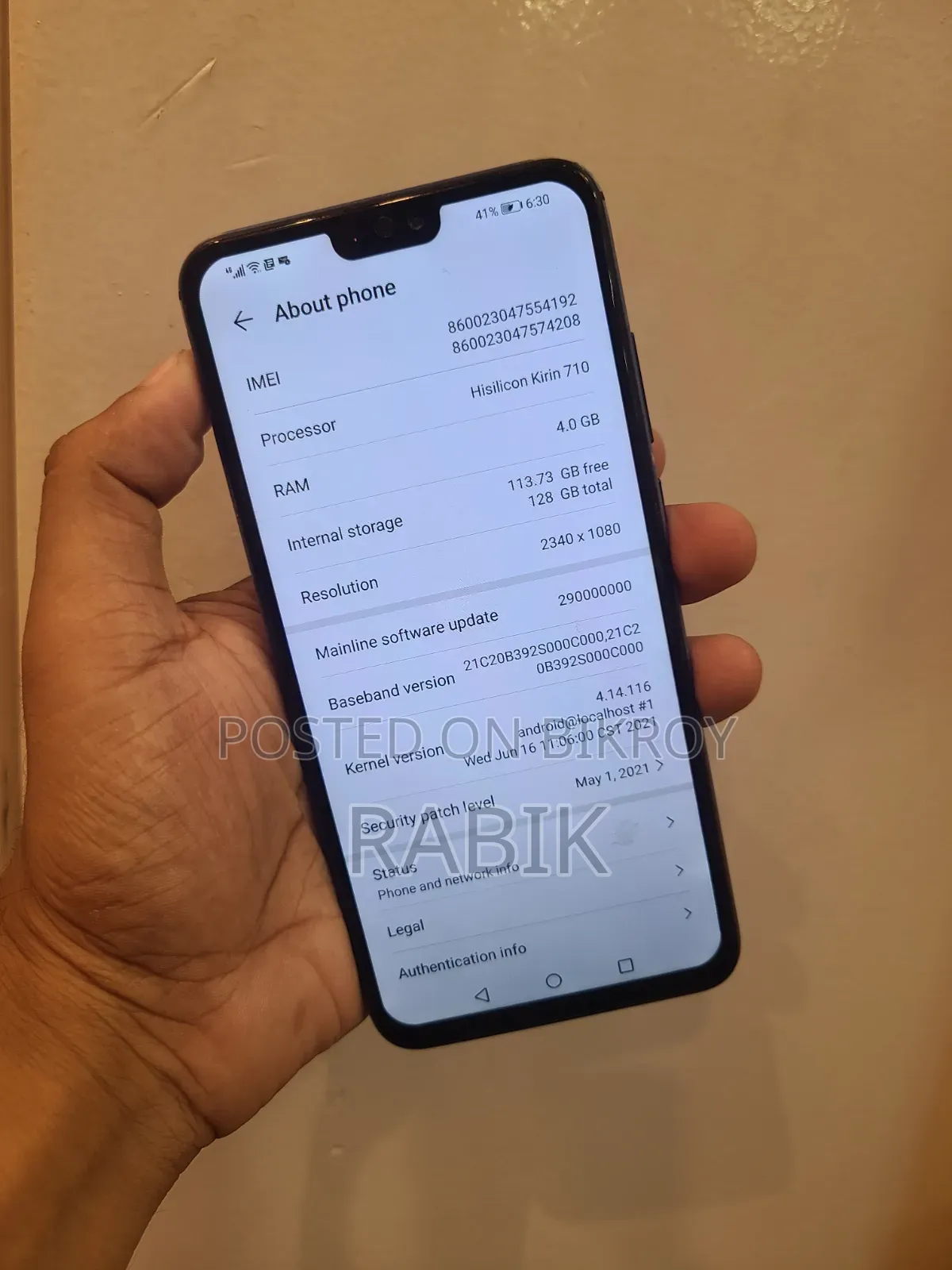 Honor 8X 128 GB Blue
