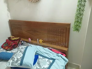 শেগুন কাঠের খাট ৬/৭