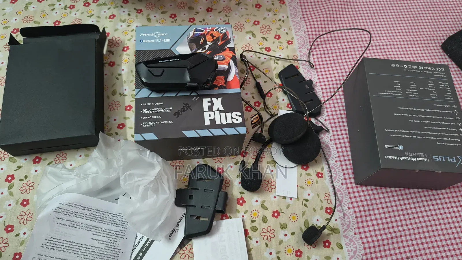 Freedconn Fx Plus Helmet Bluetooth Headset
