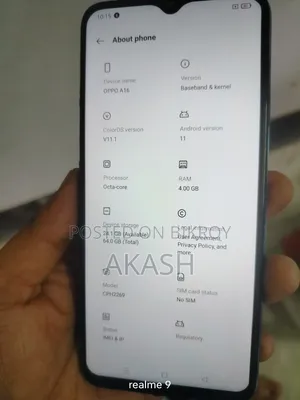 Oppo A16 64 GB Bronze