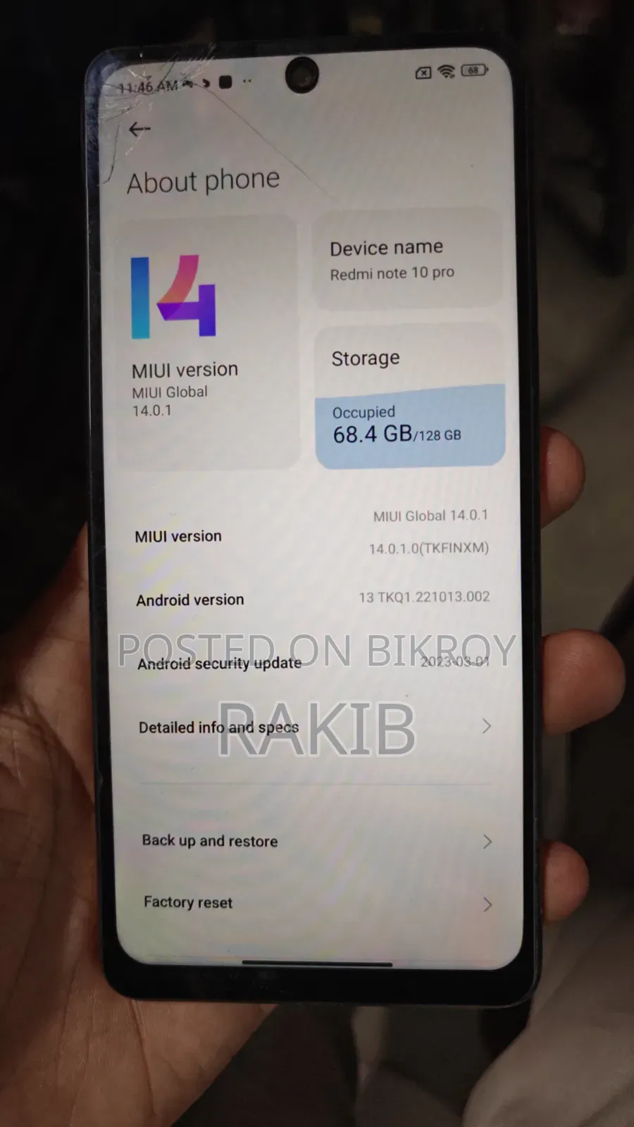 Xiaomi Redmi Note 10 Pro 128 GB Graphite