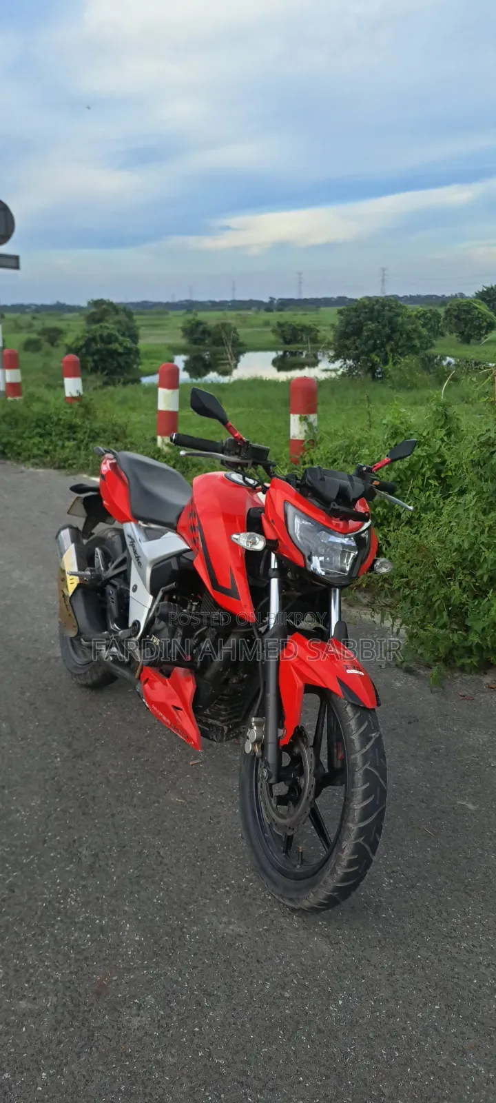 টিভিএস আপাচে আরটিআর ১৬০ ৪ভি ২০২১ লাল