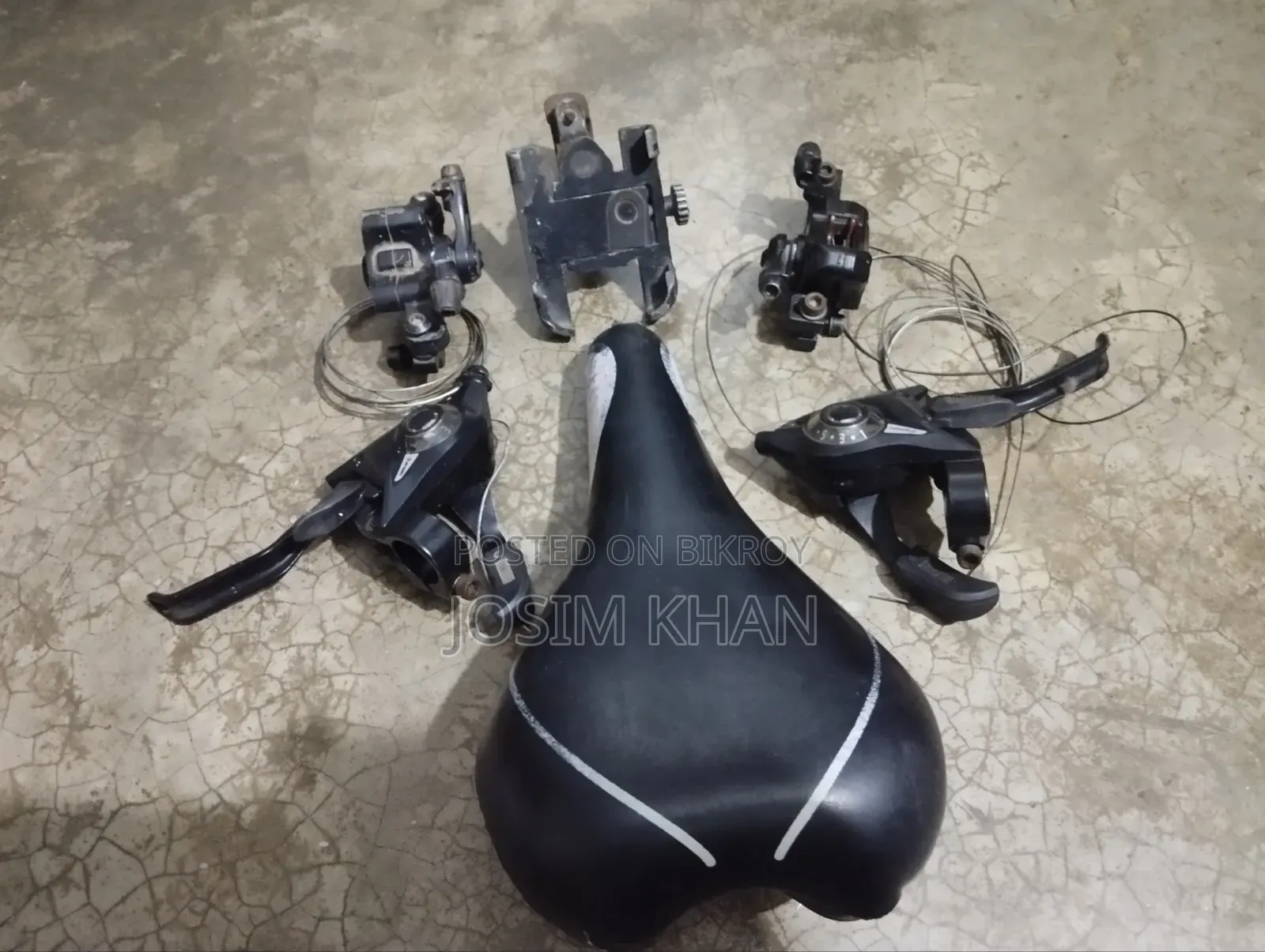 Various bicycle parts