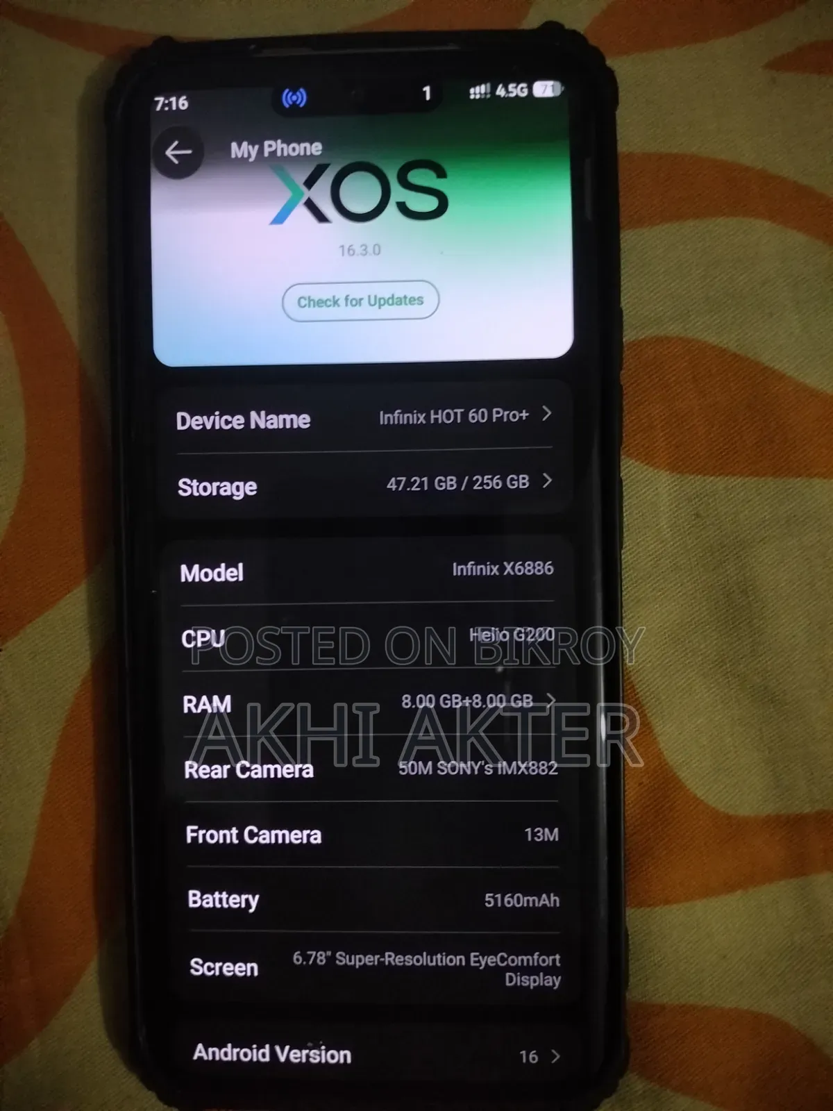 Infinix Hot 60 Pro+ 256 GB Silver