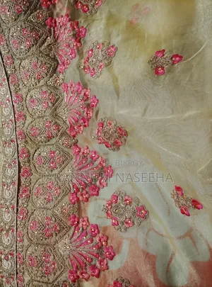 New Intact Organza Muslin Party Sharee